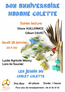 Soirée Lecture Chalet Colette 28.01